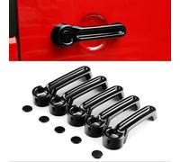 KOAYEF Car Exterior Door Handle for Dodge Nitro 2007-2011,Exterior Door Handle Front Rear Driver & Passenger,Solid and Durable,Easy Installation, A/Painted Black