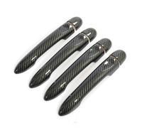 KOAYEF Car Exterior Door Handle for Renault Megane 3 2008-2016,Exterior Door Handle Front Rear Driver & Passenger,Solid and Durable,Easy Installation,A/Carbon Fiber Pattern-A/Style 4