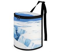 KOAYUBFC 8.7L Spill-Proof Car Trash Can - Easy to Clean Hanging Reefs by The Sea Printed Trash Can - Zippered Lid Waterproof - Keeps Cars SUVs Trucks Minivans Odor-Free