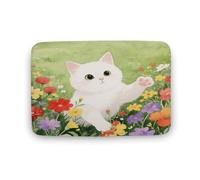 KOAYUBFC Bathroom Rugs Luxurious Soft And Fluffy Absorbent A Kitten Pattern Rugs Bathroom Mats for Bathroom Floors Bathtubs And Showers