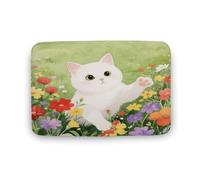 KOAYUBFC Bathroom Rugs Luxurious Soft And Fluffy Absorbent A Kitten Pattern Rugs Bathroom Mats for Bathroom Floors Bathtubs And Showers