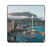 KOAYUBFC Beach Mat Cape Town City View Printed Portable Extra Large Picnic Mat Suitable for Travel Hiking Music Festivals Lawns Beaches Outdoor Picnics