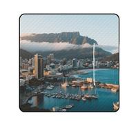 KOAYUBFC Beach Mat Cape Town City View Printed Portable Extra Large Picnic Mat Suitable for Travel Hiking Music Festivals Lawns Beaches Outdoor Picnics