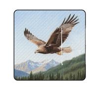 KOAYUBFC Beach Mat The Eagle Spreads Its Wings Printed Portable Extra Large Picnic Mat Suitable for Travel Hiking Music Festivals Lawns Beaches Outdoor Picnics
