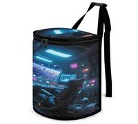 KOAYUBFC Car Bins for Back of Cars Spaceship Control Room Bin for Cars Car Bins for Front of Car Hanging Collapsible Garbage Bags Suitable for Various Vehicle Interiors