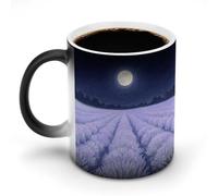 KOAYUBFC Coffee Mug 11 Oz Lavender Fields Color Changing Mugs, Heat Changing Coffee Mugs with Handle, Heat Sensitive Magic Mug for Women Men Funny Ceramic Cup for Tea Latte Milk Cocoa