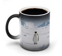 KOAYUBFC Coffee Mug 11 Oz Penguin Color Changing Mugs, Heat Changing Coffee Mugs with Handle, Heat Sensitive Magic Mug for Women Men Funny Ceramic Cup for Tea Latte Milk Cocoa