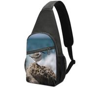 KOAYUBFC Crossbody Bags for Women Men，Chest Bag Daypack Crossbody Bird Perching on The Rock Outdoor Sports Chests Bag Suitable for Hiking Running Cycling And Shopping