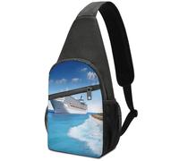 KOAYUBFC Crossbody Bags for Women Men,Chest Bag Daypack Crossbody Seaside Cruise Ship Outdoor Sports Chests Bag Suitable for Hiking Running Cycling And Shopping