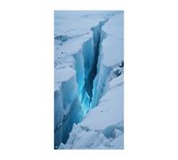 KOAYUBFC Curtain Glaciers Cracks Ice Caves Door Window Curtains Suitable for Office Bedroom Window Outdoor Decoration Banner Door Curtains