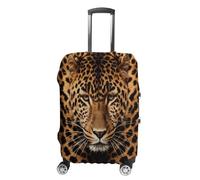 KOAYUBFC Depict A Leopard Luggage Cover TSA Approved Suitcase Covers for Luggage Elastic Washable Suit Case Covers Anti-Scratch Travel Luggages Sleeve Suitcase Protector Fits