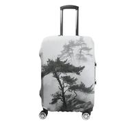KOAYUBFC Foggy Mountain Pine Tree Luggage Cover TSA Approved Suitcase Covers for Luggage Elastic Washable Suit Case Covers Anti-Scratch Travel Luggages Sleeve Suitcase Protector Fits
