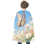 KOAYUBFC Halloween A Butterfly Flying Cloak Reversible Cape Costume for Masquerade Halloween Cosplay Birthday Party Decoration