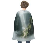 KOAYUBFC Halloween Canyon Clouds Cloak Reversible Cape Costume for Masquerade Halloween Cosplay Birthday Party Decoration
