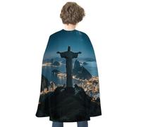 KOAYUBFC Halloween Christ of Janeiro Cloak Reversible Cape Costume for Masquerade Halloween Cosplay Birthday Party Decoration