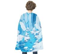 KOAYUBFC Halloween Glacier Canyon Cloak Reversible Cape Costume for Masquerade Halloween Cosplay Birthday Party Decoration