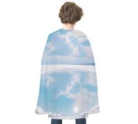 KOAYUBFC Halloween Salt Lake Mirror Sky Cloak Reversible Cape Costume for Masquerade Halloween Cosplay Birthday Party Decoration