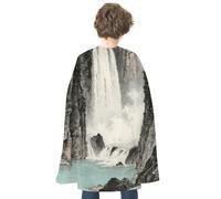KOAYUBFC Halloween Waterfalls in The Canyon Cloak Reversible Cape Costume for Masquerade Halloween Cosplay Birthday Party Decoration