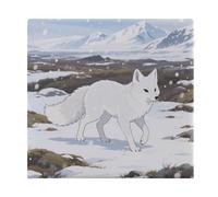 KOAYUBFC Outdoor Chair Cushions Square Seat Cushion Seat Cushion Arctic Foxes on The Tundra Chair Cushions Suitable for Patio Furniture Office Chair Floor Courtyard 38 X 35 X 3 CM