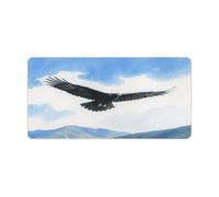 KOAYUBFC Professional Oversized Desk Mat with Multipurpose Non-Slip Surface,An Eagle Printing Mousepad,Waterproof Design for Work, Gaming, And Office Use