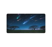 KOAYUBFC Professional Oversized Desk Mat with Multipurpose Non-Slip Surface,Meteor Showers Printing Mousepad,Waterproof Design for Work, Gaming, And Office Use