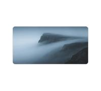 KOAYUBFC Professional Oversized Desk Mat with Multipurpose Non-Slip Surface,Mist on The Cliff Printing Mousepad,Waterproof Design for Work, Gaming, And Office Use