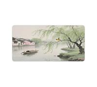 KOAYUBFC Professional Oversized Desk Mat with Multipurpose Non-Slip Surface,Spring Orioles on The Willow Bank Printing Mousepad,Waterproof Design for Work, Gaming, And Office Use