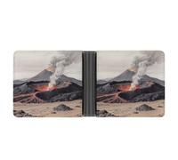KOAYUBFC Slim Wallet Compact Bifold Wallet Crater Leather Wallets，Minimalist Wallets for Men with Credit Card Holder Leather Coin Slot ID Window Unisex