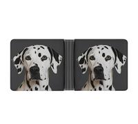 KOAYUBFC Slim Wallet Compact Bifold Wallet Dalmatian Leather Wallets，Minimalist Wallets for Men with Credit Card Holder Leather Coin Slot ID Window Unisex