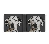 KOAYUBFC Slim Wallet Compact Bifold Wallet Dalmatian Leather Wallets，Minimalist Wallets for Men with Credit Card Holder Leather Coin Slot ID Window Unisex