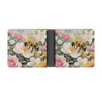 KOAYUBFC Slim Wallet Compact Bifold Wallet Goldfish Swimming in The Fish Tank Leather Wallets，Minimalist Wallets for Men with Credit Card Holder Leather Coin Slot ID Window Unisex