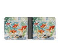 KOAYUBFC Slim Wallet Compact Bifold Wallet Honey Bees Collecting Honey in The Flowers Leather Wallets，Minimalist Wallets for Men with Credit Card Holder Leather Coin Slot ID Window Unisex