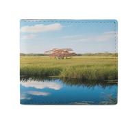 KOAYUBFC Wallet for Men Credit Card Holder for Women Slim Wallet Everglades National Park Bifold Wallet with Id Window