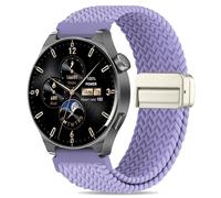Koazon Braided Stretchy Nylon Magnetic Clasp Watch Band Compatible with Tozo S5/S6/S3 Smartwatch,Sport Loop Soft Elastic Adjustable Quick Release Strap for CMF Watch Pro/Pro 2 Women Men