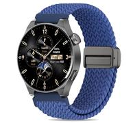 Koazon Braided Stretchy Nylon Magnetic Clasp Watch Band Compatible with Tozo S5/S6/S3 Smartwatch,Sport Loop Soft Elastic Adjustable Quick Release Strap for CMF Watch Pro/Pro 2 Women Men