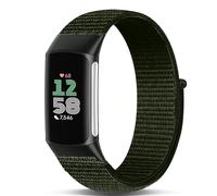 Koazon Hook and Loop Nylon Watchband Compatible with Fitbit Charge 6/Charge 5,Soft Lightweight Breathable Adjustable Sport Strap for Charge 6/5 Fitness Tracker Accessory