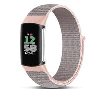 Koazon Hook and Loop Nylon Watchband Compatible with Fitbit Charge 6/Charge 5,Soft Lightweight Breathable Adjustable Sport Strap for Charge 6/5 Fitness Tracker Accessory