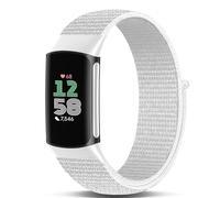 Koazon Hook and Loop Nylon Watchband Compatible with Fitbit Charge 6/Charge 5,Soft Lightweight Breathable Adjustable Sport Strap for Charge 6/5 Fitness Tracker Accessory