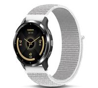 Koazon Hook and Loop Nylon Watchband Compatible with Garmin Venu 3s/2s/Forerunner265s/255s,18mm Soft Elastic Lightweiht Sport Adjustable Replacement Strap for Garmin Vivoactive 4S Women Men, Light