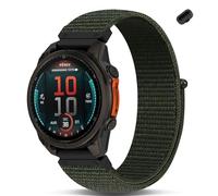 Koazon Nylon Quick Fit Watchband Compatible with Garmin Insintct 2X/Insintct 3 50mm Sloar/Enduro 3 51mm/Fenix 6X/5X,26mm Soft Lightweight Hook and Loop Adjustable Sport Strap Accessory Women Men