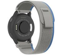 Koazon Trail Loop Nylon 18mm Watch Bands Compatible with Garmin Venu 3S/2S/Vivoactive 4S,Soft Breathable Adjustable Quick Release Sports Strap for Forerunner 265S/255S/255S Music Women Men, blue gray