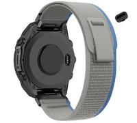 Koazon Trail Loop Nylon 20mm Quick Release Watchband Compatible with Garmin Fenix 8 43mm/Approach S12/S44/S50,Soft Fabric Adjustable Sport Strap for Fenix 7S Pro/7S/6S Pro/6S/5S plus Men Women, blue