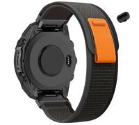 Koazon Trail Loop Nylon 20mm Quick Release Watchband Compatible with Garmin Fenix 8 43mm/Approach S12/S44/S50,Soft Fabric Adjustable Sport Strap for Fenix 7S Pro/7S/6S Pro/6S/5S plus Men Women, black