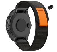 Koazon Trail Loop Nylon 20mm Quick Release Watchband Compatible with Garmin Fenix 8 AMOLED 43mm,Soft Fabric Adjustable Sport Strap for Fenix 7S Pro/7S/6S Pro/6S/5S plus/epix Pro 42mm Men Women, Black