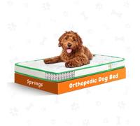 KOAZY -Orthopedic Dog Bed for Small Dogs: Waterproof Memory Foam Dog Bed for Small Dogs with Durable Spring, Removable & Washable Cover and Non-Slip Base, 29 x 22 Inches
