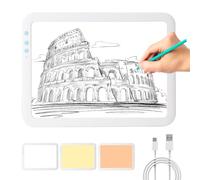 KOBAIBAN Wireless A3 LED Light Box for Tracing, High Capacity 3500mAh Lithium Battery Powered 3 Color Light Modes Super Bright Light Pad Light Board Light Table for Weeding Vinyl, Sketching, Drawing
