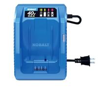 Kobalt 40-Volt Lithium Ion (Li-Ion) Generation 2 Compact Cordless Power Equipment Battery Charger with New Top Load Design, 2019 Model