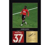 Kobbie Mainoo United Gift Signed A4 Print Display Unframed Man United Gifts For Boys Digitally Reproduced Signature Man United Gifts For Men MUFC