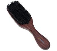 Kobe Astaire Large Club Detangle Hair Brush with Natural Boar Bristle - Dark Wood long Handle with Ridged Back. Ideal Beard Brush or hair brush that oozes quality. A great hairbrush for men or women.