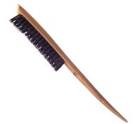 Kobe Bamboo Back Combing Brush - Teasing Brush for Long Hair - 100% Natural Boar Bristle Hair Brush - Ideal for Smoothing & Detangling - Bamboo Hair Brush For Professional Stylists, Salons & Home Use